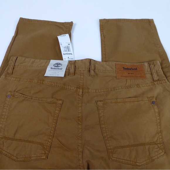Timberland Straight Fit Vintage Look Cotton Stretch 5 Pocket Pants NWT - Picture 5 of 6